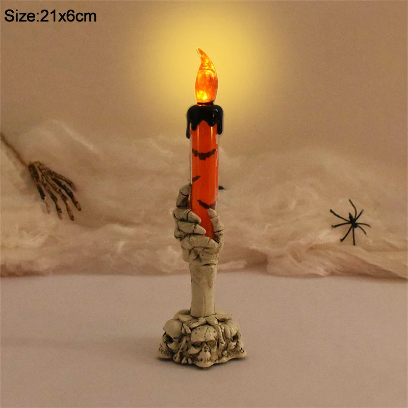 Phantom Grip Skeleton Hand LED Candle