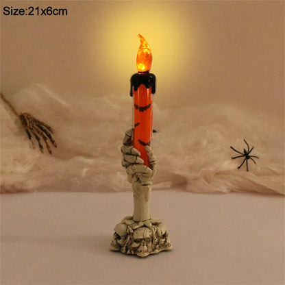 Phantom Grip Skeleton Hand LED Candle