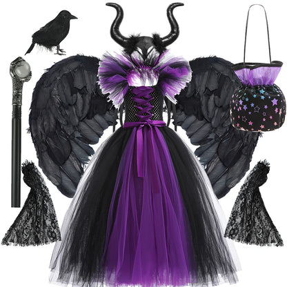 Maleficent Girls’ Cosplay Dress