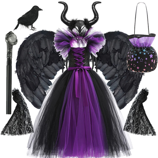 Maleficent Girls’ Cosplay Dress