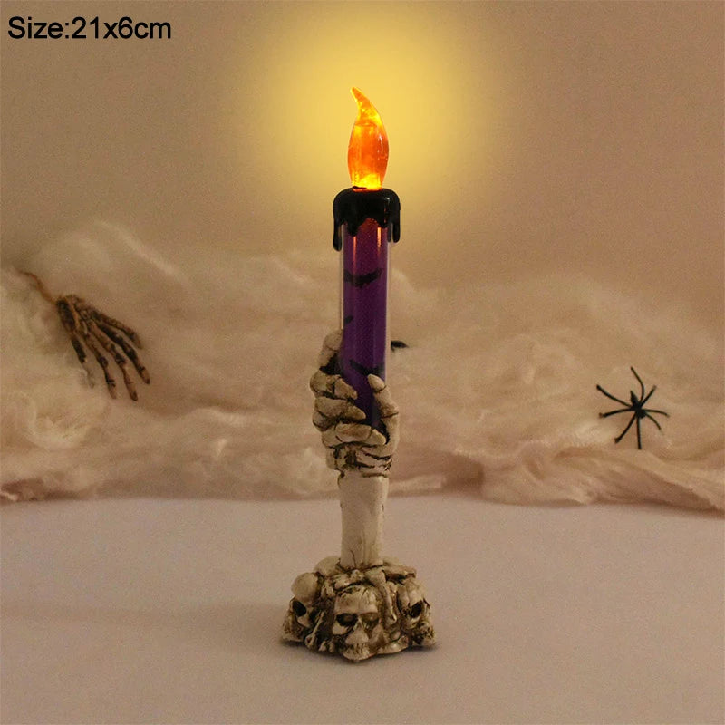 Phantom Grip Skeleton Hand LED Candle