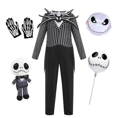 Boys’ Black Skull Jumpsuit