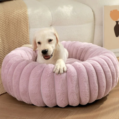 Super Soft Round Pet Bed – Deep Sleep Cushion for Cats & Dogs