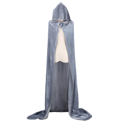 Long Velvet Cape with Hood