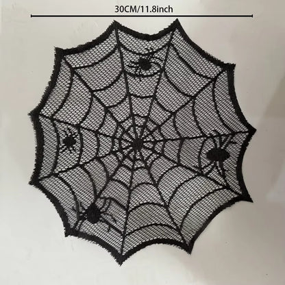 Noir Web Spider Table Runner & Placemat