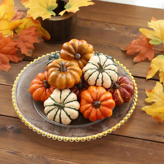 Mini Artificial Pumpkin Set
