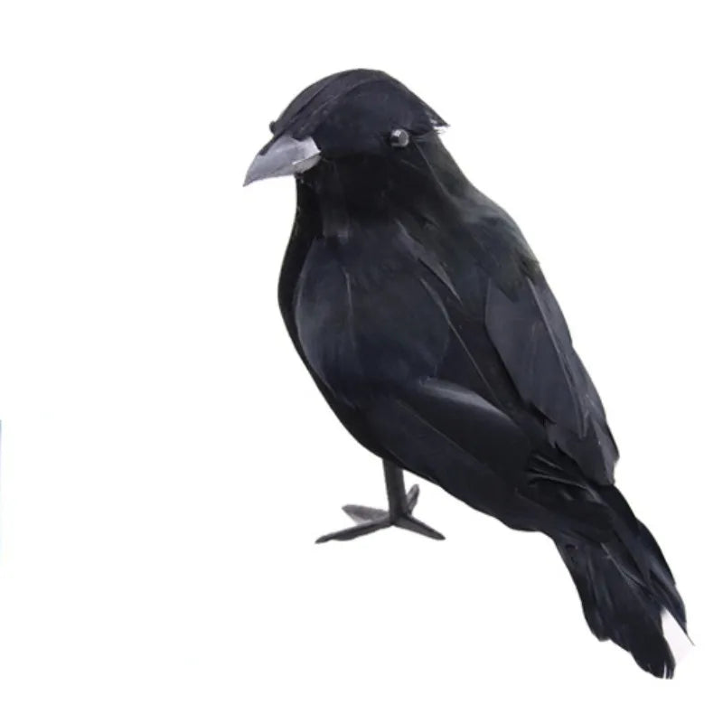 Midnight Raven Realistic Artificial Crow Decoration