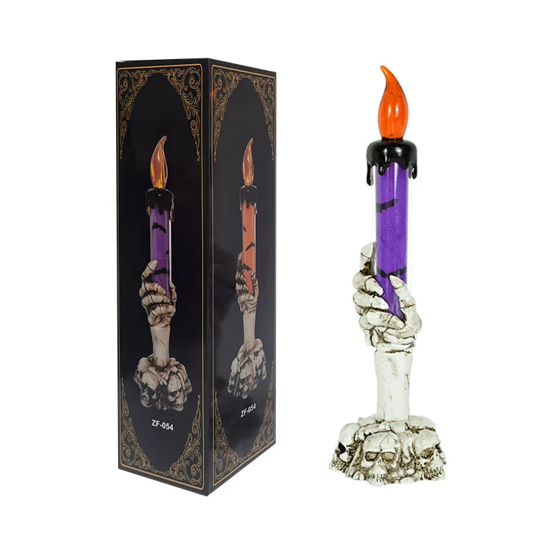 Phantom Grip Skeleton Hand LED Candle