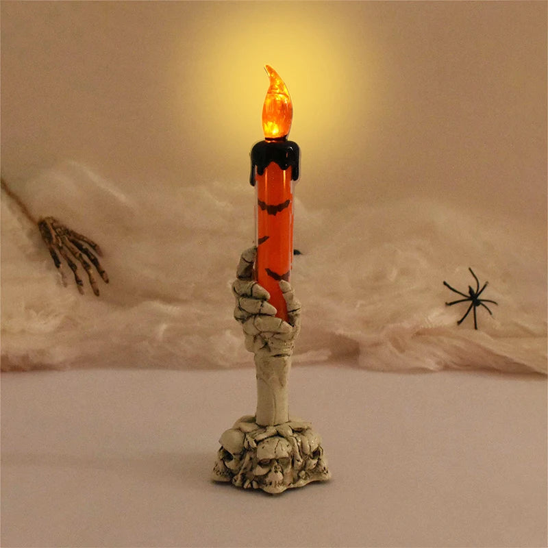 Phantom Grip Skeleton Hand LED Candle