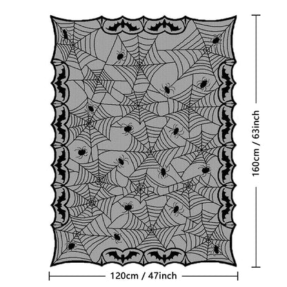 Midnight Lace Spider Web Tablecloth