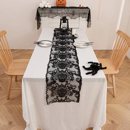 Skull Lace Table Runner