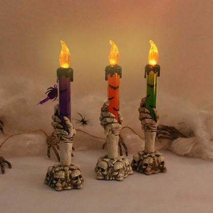 Phantom Grip Skeleton Hand LED Candle
