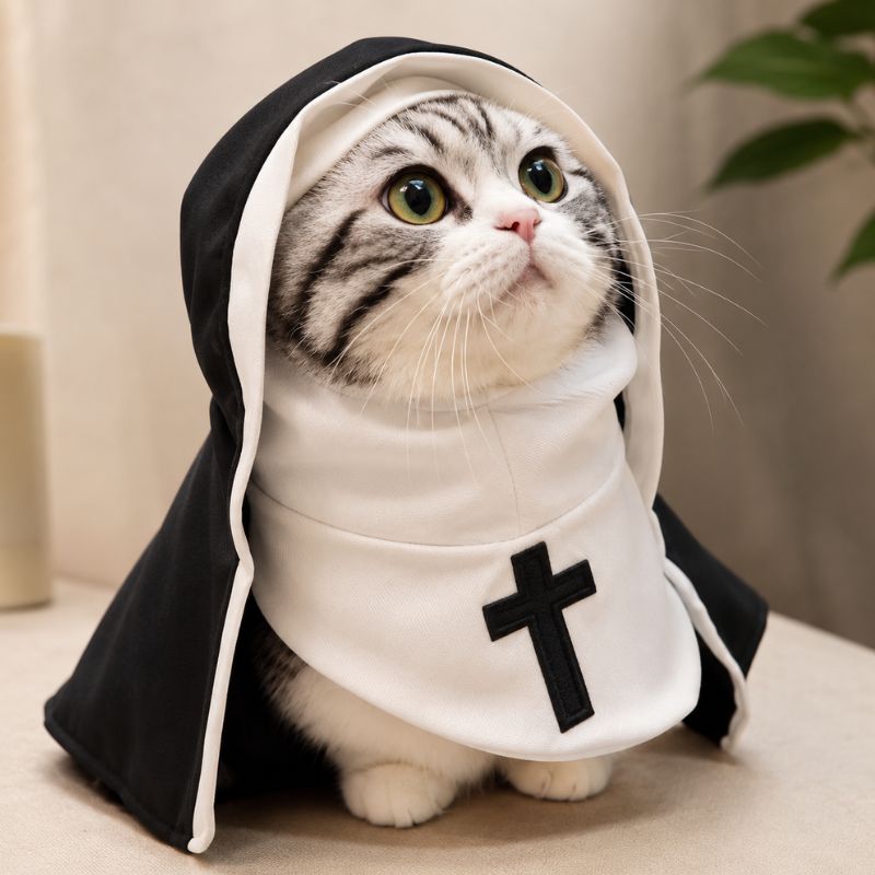 Midnight Sister Nun Costume for Pets