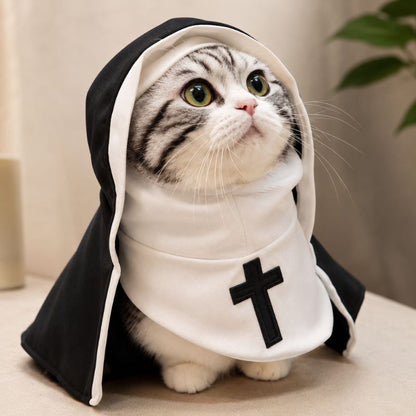 Midnight Sister Nun Costume for Pets