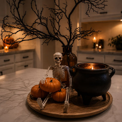 Midnight Bones Poseable Human Skeleton Decoration