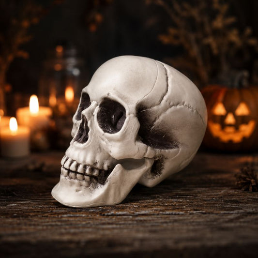 Midnight Relic Realistic Skull Decoration