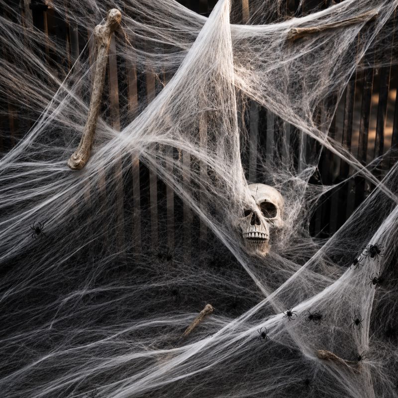 Midnight Web Artificial Spider Web Decoration