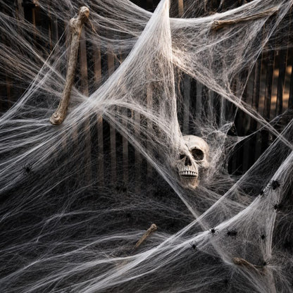 Midnight Web Artificial Spider Web Decoration