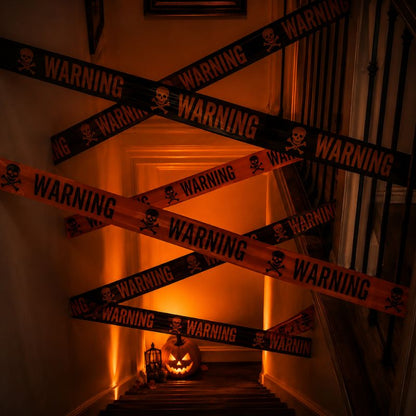 Dead Zone Skull Warning Tape Decoration