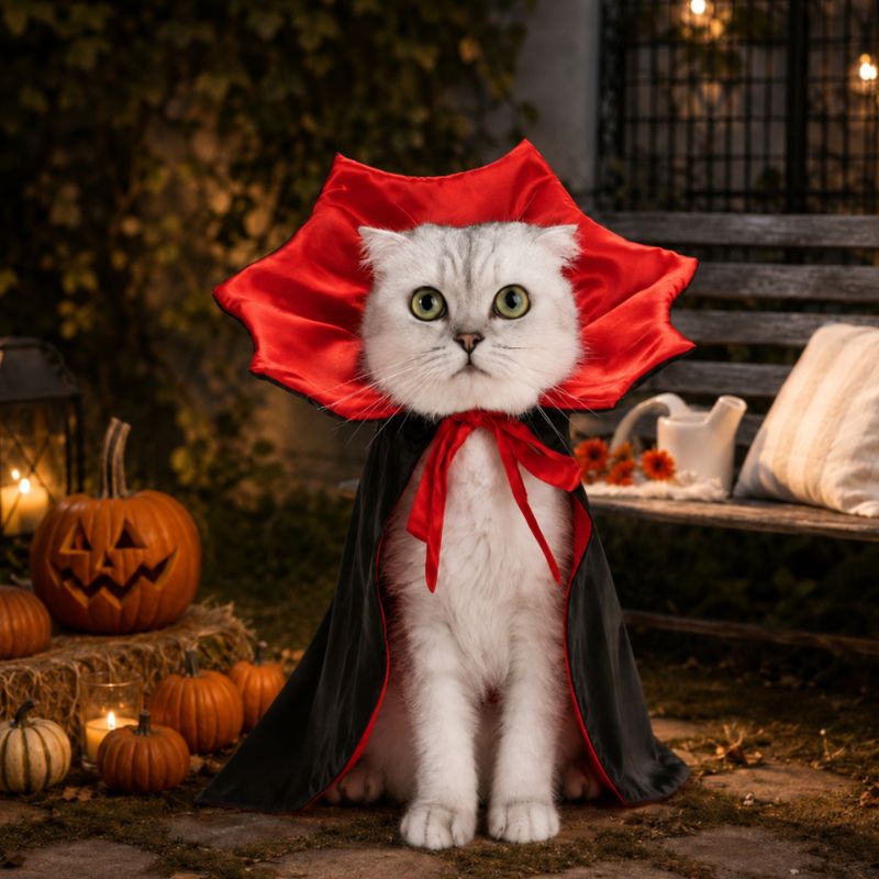 Velvet Fang Vampire Costume for Pets